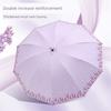 Double Plus Size Reinforced Ten-Bone Thickened Sun Umbrella Women Dual-Use Folding Sun Protection UV Protection Sun Umbrella