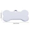 Portachiavi Personalizzato con Medaglietta ID per Cane Gatto Animale Domestico Inciso Nome ID Animale per Collare Cane Cucciolo Gatto Ciondolo Portachiavi Osso Accessori per Animali Domestici
