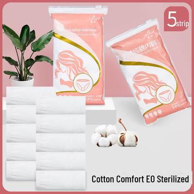 "Jednorazowa Biała Bawełniano-Poliestrowa Bielizna Damska Poporodowa, Podróżna i na Podróże Służbowe"