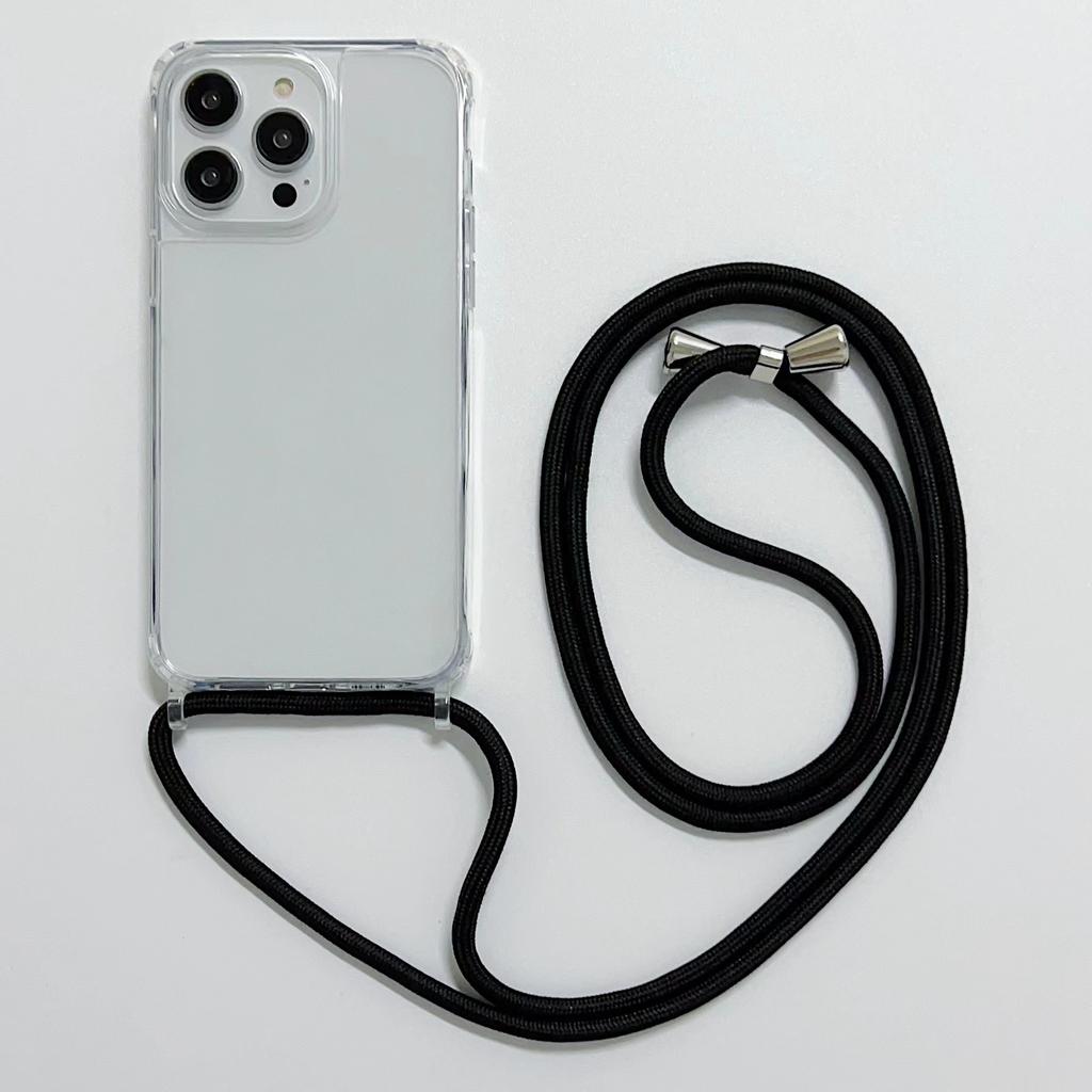 Husă Crossbody Pentru iPhone 16 15 14 13 12 11 Pro Max XS XR X 8 7 Plus Colier Șnur Carcasă Dură Transparentă Clară