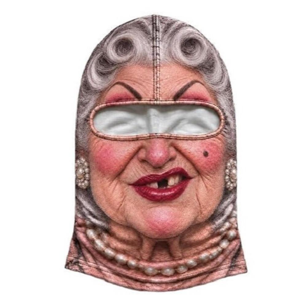 Full Face Coverage Realistic Face Ski Mask 3D Printed Design Winter Windproof Mask For Motorcycle