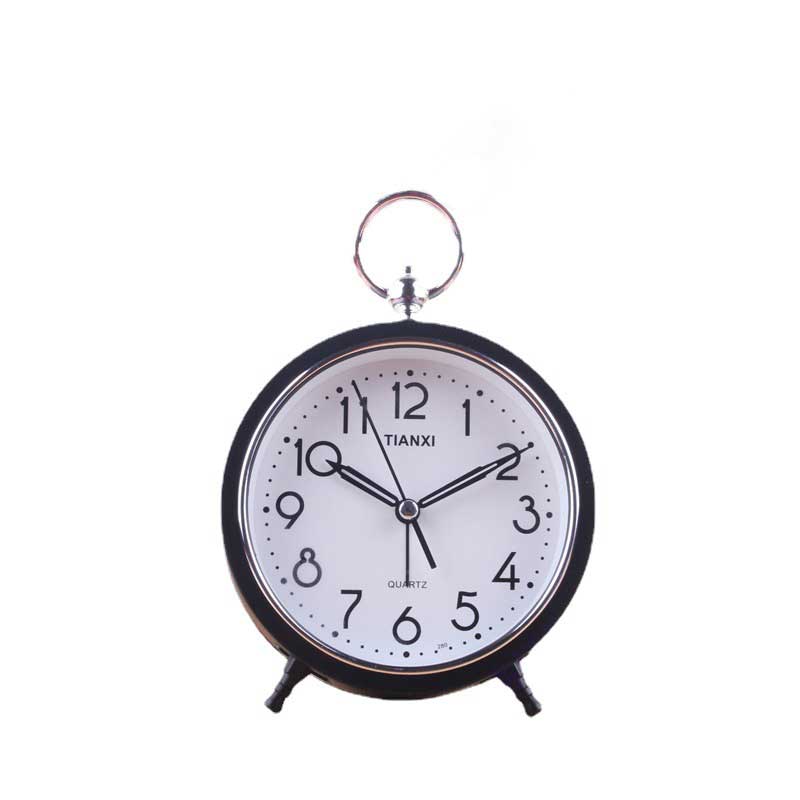 Simple Mini Clock Desktop Alarm Clock Students Children Bedside Alarm Clock Round Clock Portable Handheld Alarm Clock