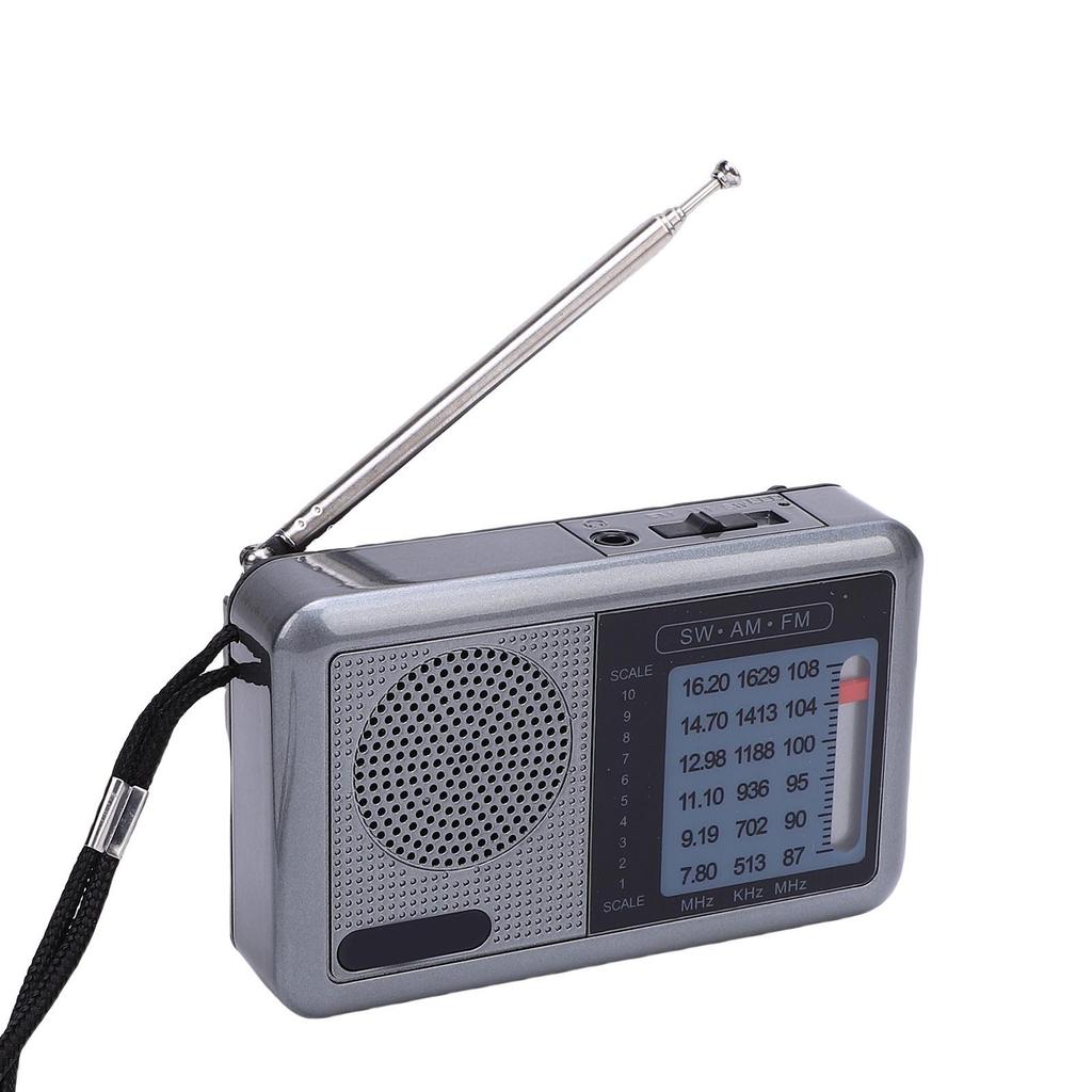 Portable AM FM SW Radio for Elderly HiFi Full Band USB Rechargeable Battery Operated Portable Radio for Home Outdoor