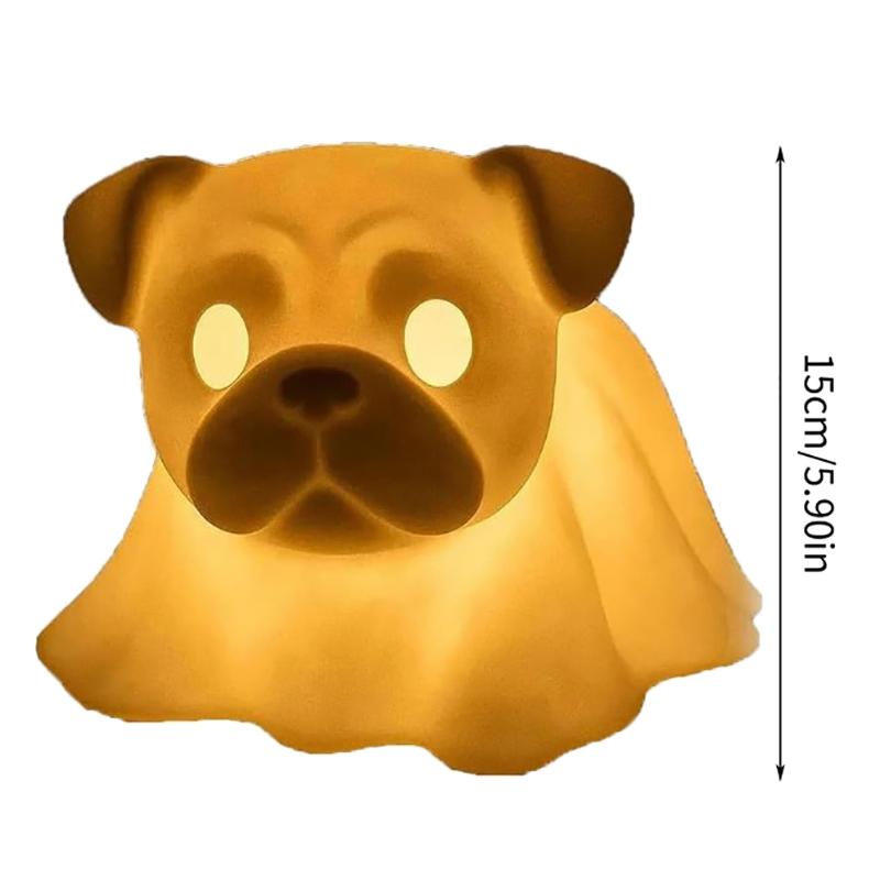 Halloween Dachshund Ghost Lamp, Halloween French Bulldog Glowing Ghost Figurine, Cute Dog Display Statue Nightlight Decorations