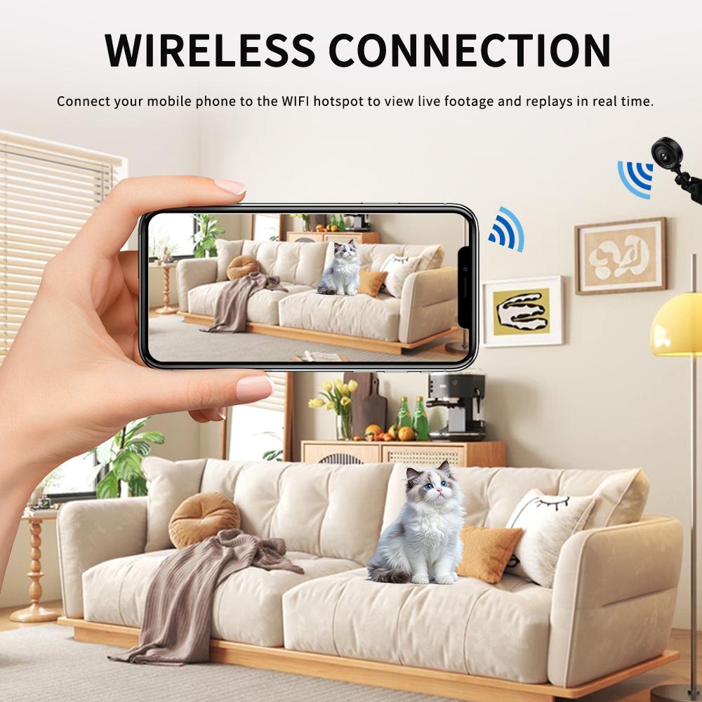 Wifi Mini Camera 1080P Security Monitoring Wireless Remote Night Vision Video SurveillanceSmart Home Mini DV Cam HD Camera