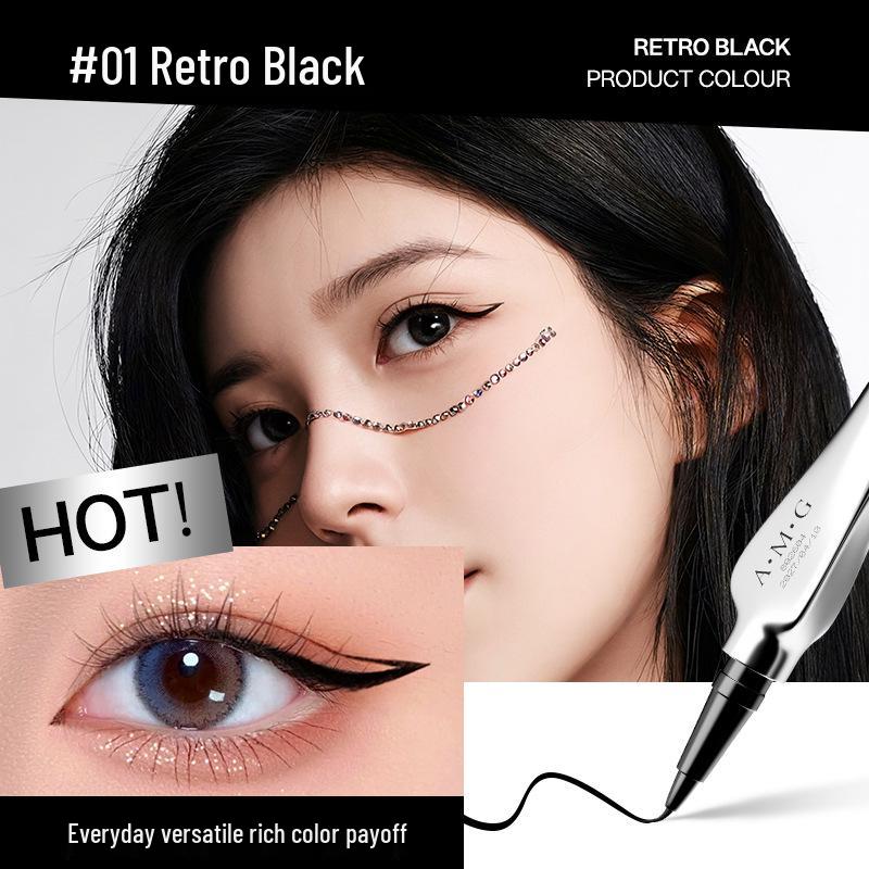 AMG Сверхтонкая Стойкая Быстросохнущая Водостойкая Подводка для глаз