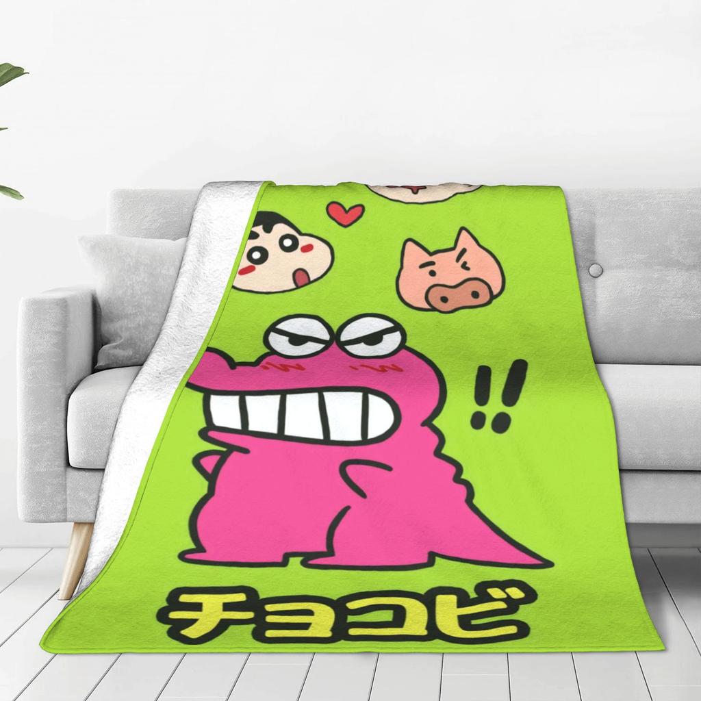 Crayons Shin-chans and Friends Blanket Quality Warm  Throw Blanket Winter Kids Couch Chair Sofa Bed Aesthetic Bedspread