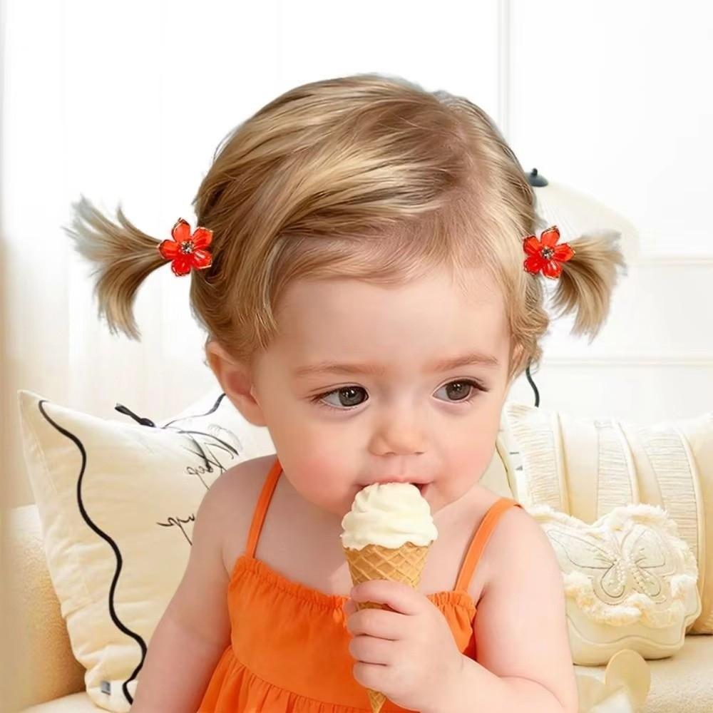 10pcs High Elasticity Flower Girls Hair Ties Durable Braiding Elastic Rubber Bands Fresh Outdoor