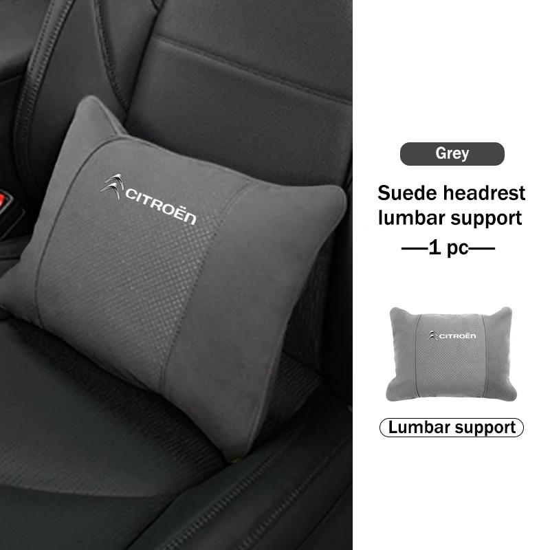 POOR1 Car Neck Pillow Lumbar Support Headrest Waist Lumbar Cushion For Citroen C4 C3 C5 C1 C2 C6 C4L DS3 DS4 Berlingo Picasso Jumper