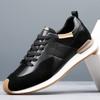 Neue Schuhe für Herren Echtes Leder Lässige Sportschuhe Frühling Herbst Bequem Street Cool Rindsleder Sneaker