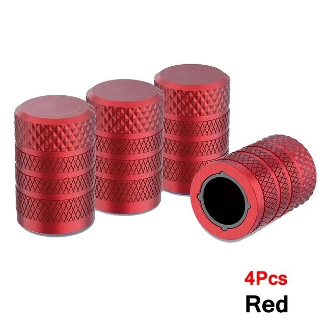 AUTCOAT 4/8Pcs Tire Valve Stem Caps, Aluminum Tire Valve Cap, Universal Stem Covers for Cars Trucks Motorcycles SUVs and Bikes