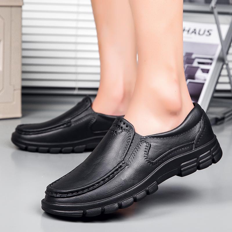 Fashion Hotel Kitchen Non-slip Oil-resistant Chef's Shoes Casual Flat Work Safe Men's Shoes Breathable Comfortable Slip on Plus Size 48