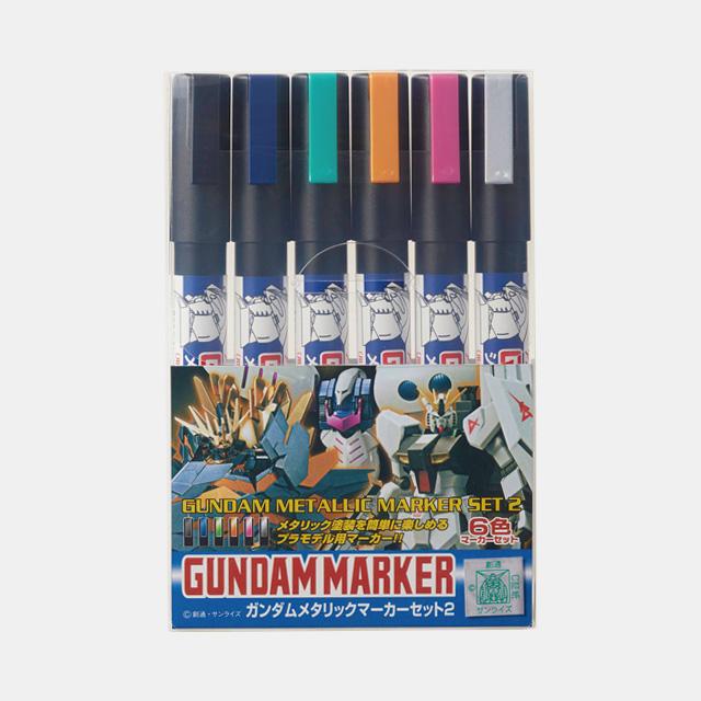 [Bandai] Bandai G-MARKER GMS125 Metallic Marker Set 2 (6pcs)