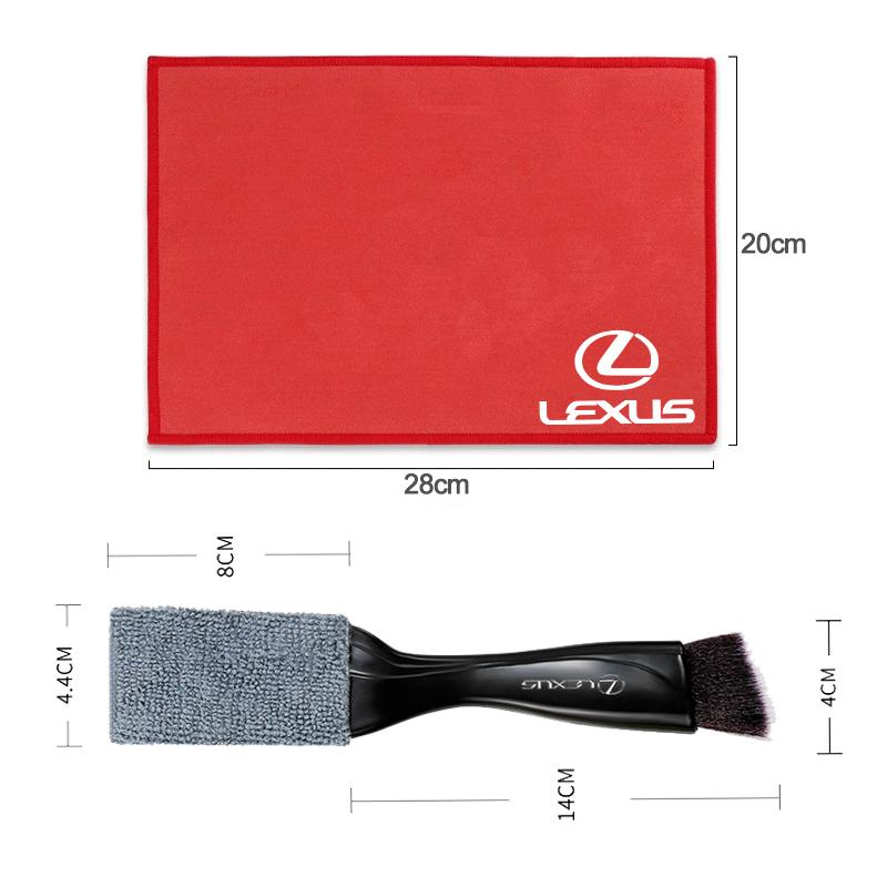 Mikrovláknová čistiaca utierka do auta / 2 v 1 kefka na prach Čistiace nástroje pre Lexus RX300 IS200 IS250 ES350 Ct200h UX250h NX300h RX350 LS GS