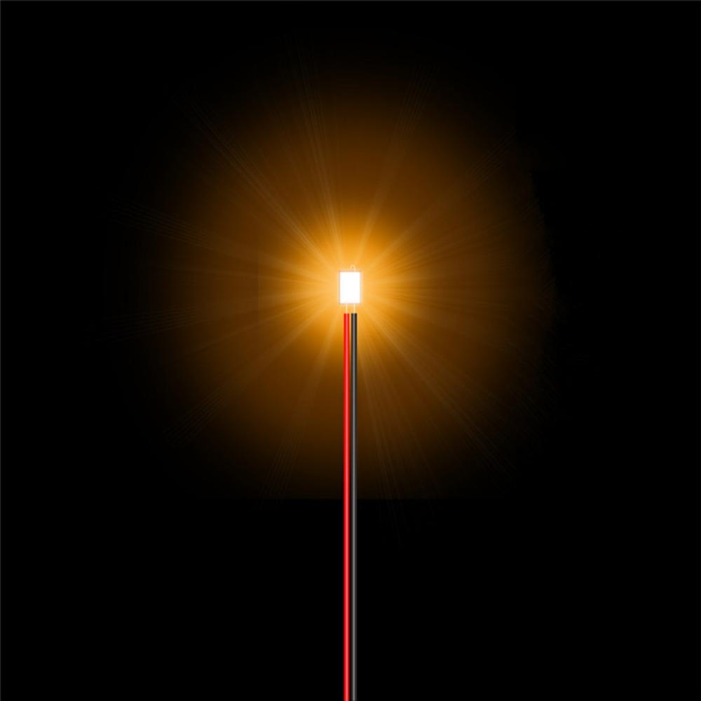 5pcs 0603 Models Car Modification Lights DIY Materials Led SMD Wires Red Black Line For Model Train