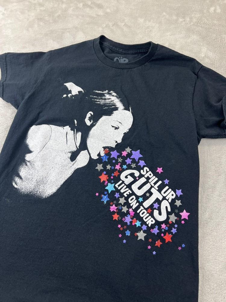 Оливия Родриго Spill Ur Guts Live Футболка Мужская Маленькая Черная Тур 2024 Концертная Футболка Унисекс XXL
