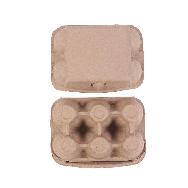 10 Stück Native Eierverpackungsbox Eierablage Zellstoff Eierablage Eierbehälter Erde Eierverpackungsbox Für Familienbauernhof Markt Camping