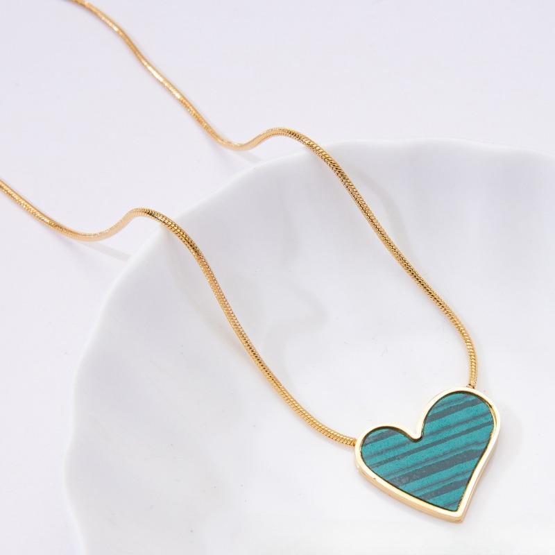 Collier en Acier Titane Amour - Polyvalent pour Femmes, Haut de Gamme, Printemps-Été, Luxe, Petite Échelle, Simple Chaîne de Collier