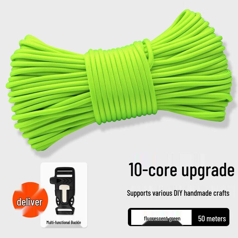 Outdoor 10-Core Polyester Safety Rope