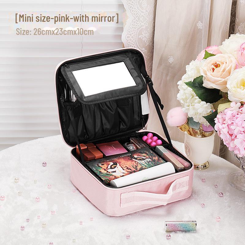 Women's Large-Capacity Portable Cosmetic Bag - Professional Makeup Artist Storage and Tattoo Tool Organizer