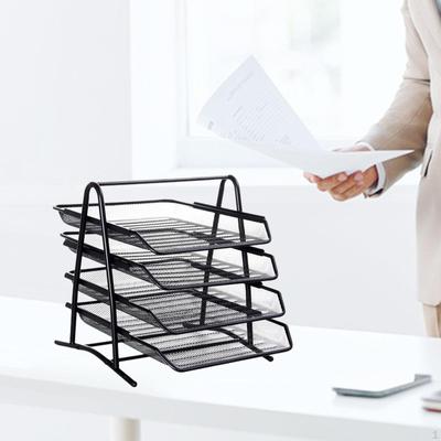 Desktop File Organizer Document Holder Letter Tray for Business Classroom