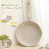 CAROTE Frying Pan with Lid, 20cm, IH Compatible, PFOA/PFOS Free, Marble Coating, Smooth Non-Stick, Easy To Clean, Perfect for Fried Eggs and Omelets,