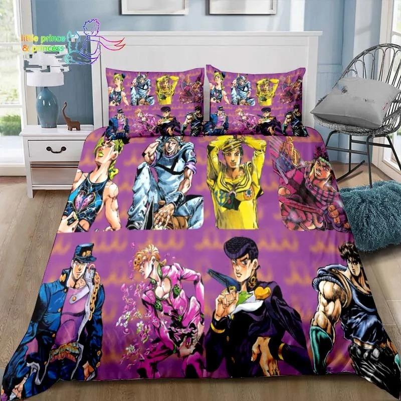 Jojolion Abenteuer Bequeme Bettdecke Bettbezug Kissenbezug Bettwäsche-Set Kinderzimmer Dekoration Heimtextilien