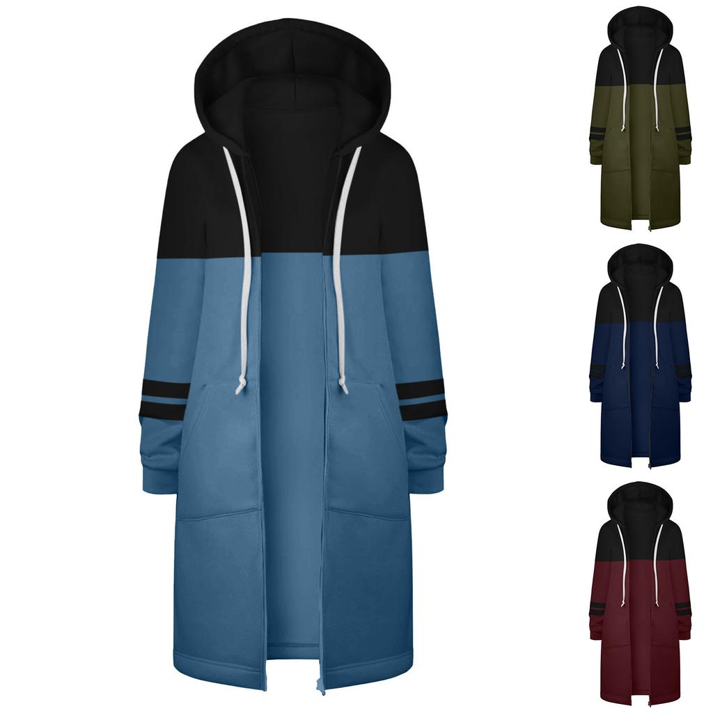 Women's Fashion Fall And Winter Long-Sleeved Loose Casual Zipper Cardigan Padded Sweater Jacket