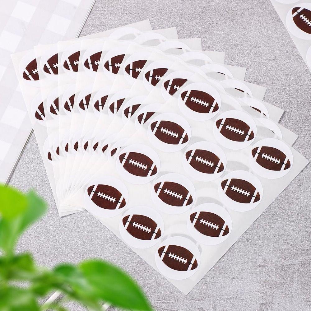120Pcs Sports Theme Sports Ball Stickers Black White Self-Adhesive Soccer Stickers Removable Cartoon Decal