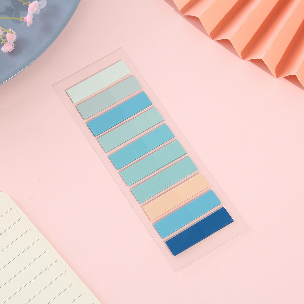 200 Sheets Morandi Transparent Fluorescent Index Tabs Pet Arrow Flags Sticky Note For Page Marker Planner Stickers Office School
