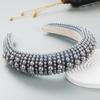 European American High-End Women's Headband New Style Full Pearl Sponge Hairband Simple Personalized Hair Accessory