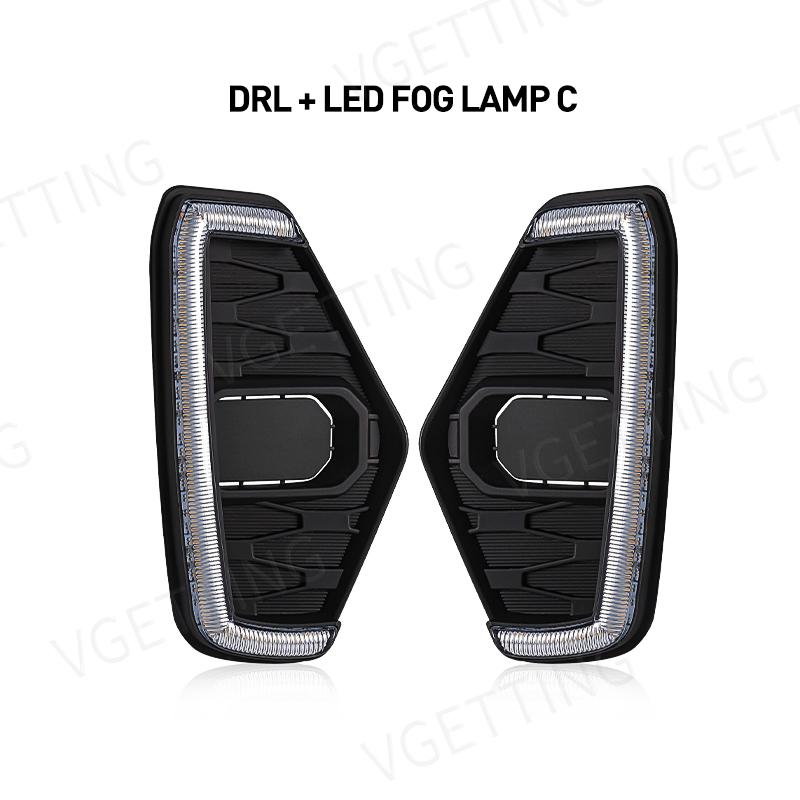 

Светодиодная противотуманная фара DRL дневного света для Nissan Navara NP300 Frontier 2020 2025 2025 Вождение Белый Желтый указатель поворота лампа 12 В