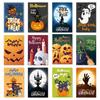 Halloween Themed Horror Ghost Pumpkin Pattern Paper Postcard Decor Party