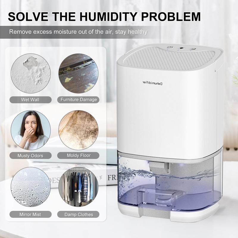 Air Dehumidifier Portable Mute Moisture Absorbers Machine Air Dryer For Home Bedroom Office Kitchen Deodorizer Dryer EU/US Plug