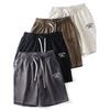 Pure Cotton Casual Shorts for Men 2024 Summer New Trendy Knitted Five-Point Pants Export Men's Pants All-Cotton Embroidered Pants