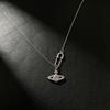 Collier avec broche Saturne pour femme, pendentif élégant, chaîne de pull polyvalente, accessoire quotidien, accessoire de personnalité japonais et coréen
