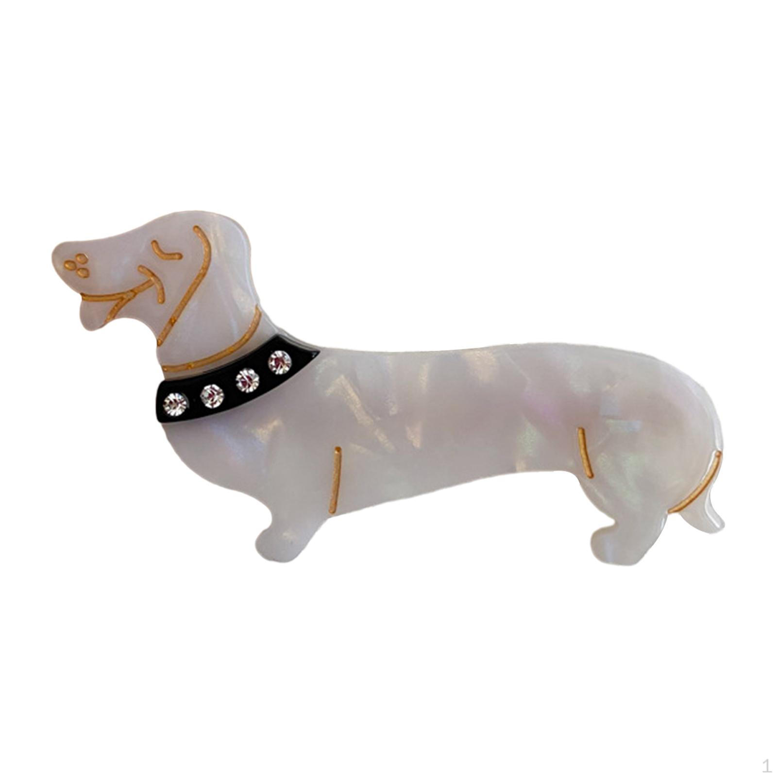 

Тварини Собака Заколки для волосся Такса Шпильки, милі качкодзьоби заколки для кучерявого білий