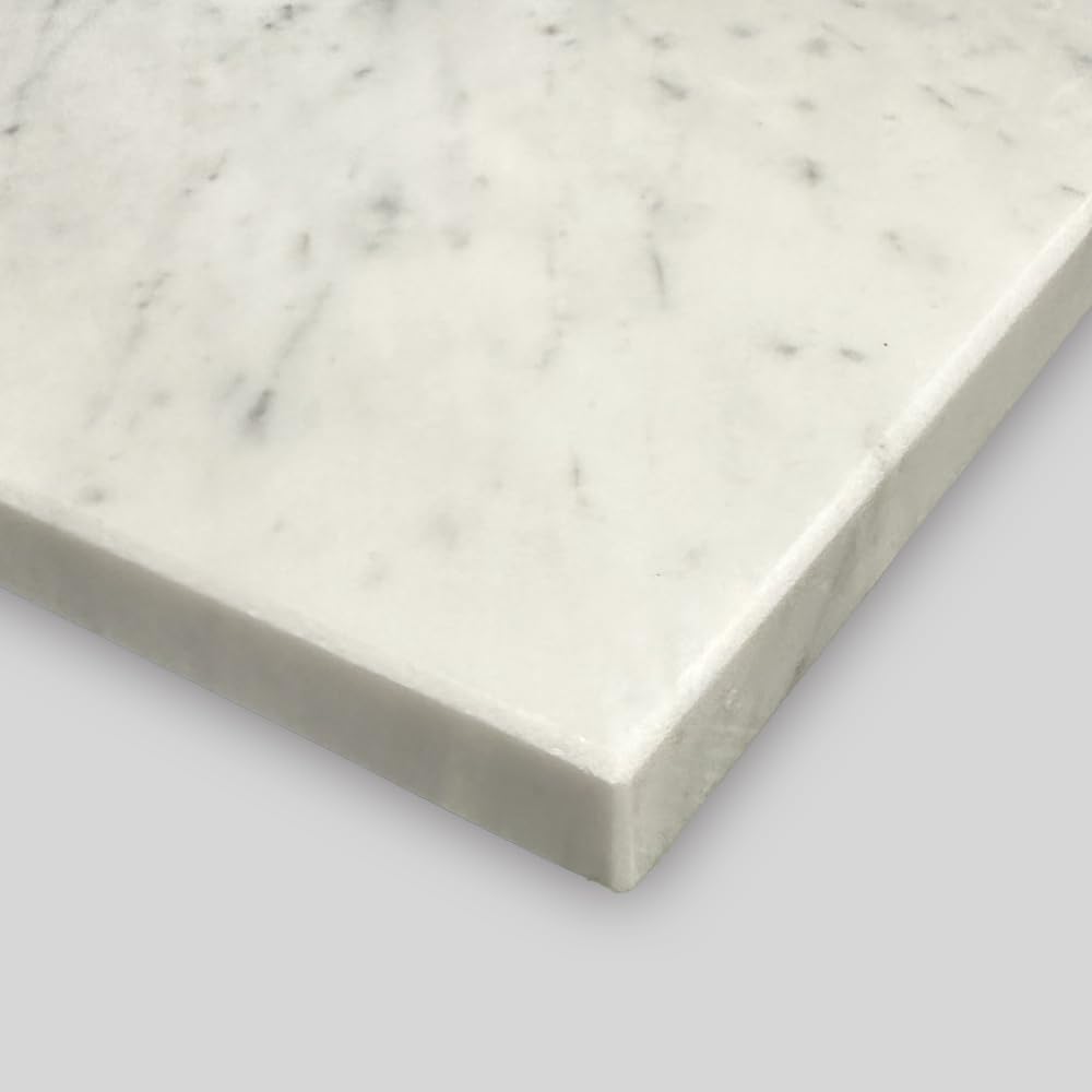 High Quality Natural White Italian Bianco Polished Audio Speaker Pet Mat X 40cm X Marble, Carrara, Finish, Board, Stand, (40cm 2cm)