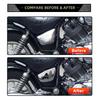 Motorcycle Chrome Black Battery Side Fairing Cover ABS Guard Protector Covers For Yamaha XV700 750 1000 1100 Virago 1984-Up