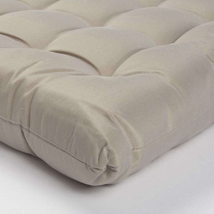 Galette de chaise - THE DECO FACTORY - WILLIAM - 38x38 cm - Taupe - 6 cm épaisseur