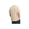 Adidas Letter Print Casual Sports Running Loose Fitness Breathable Round Neck Short Sleeve T-Shirt Men Tops Khaki JI6454