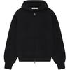 Fear of God Essentials Classic Full Zip-Up Hoodie Jet Black Men Tops 192AS254780F