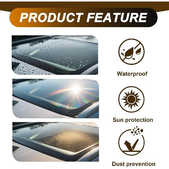 16.5FT/5M Car Windshield Seal Strip & Sunroof Rubber Seal, Universal Automotive Weather Stripping Seal Strip for Car Front Rear Windshield, Sunroof,
