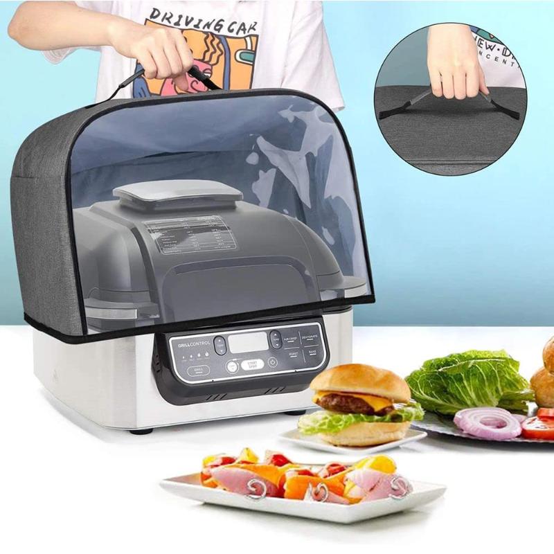 Heißluftfritteuse Grillhaube Faltbar Tragbar Wasserdichtes Stoff Staubschutz Passt für Mini-Grills Toaster für den Außenbereich Picknick