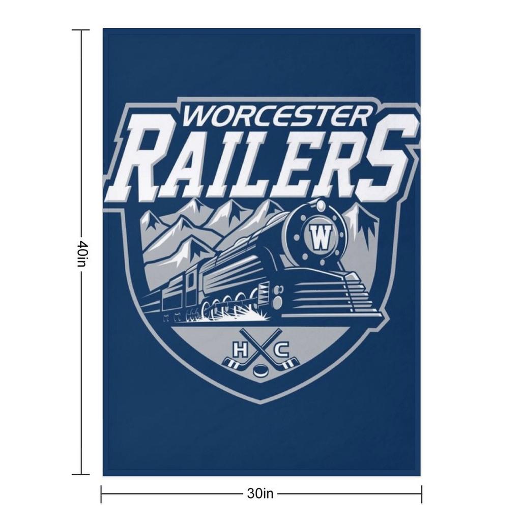 The Worcester Railers Throw Blanket Heavy Decorative Sofas Sofas Plaid on the sofa Blankets