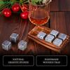 Whiskey Stones And Whiskey Glass Gift Set Of 4,For Men,Father's Day, 8 Granite Whiskey Stones,2 Whiskey Glasses,1 Wooden Box