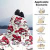 1pc. Cute My Melody Patterned Blanket - Perfect for Home, Office, Outdoor Use, Gift Idea, Suitable for Al