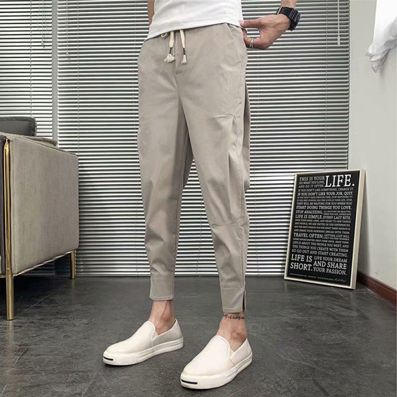 

Мужские модные облегающие брюки-шаровары Nine-Point в корейском стиле S хаки