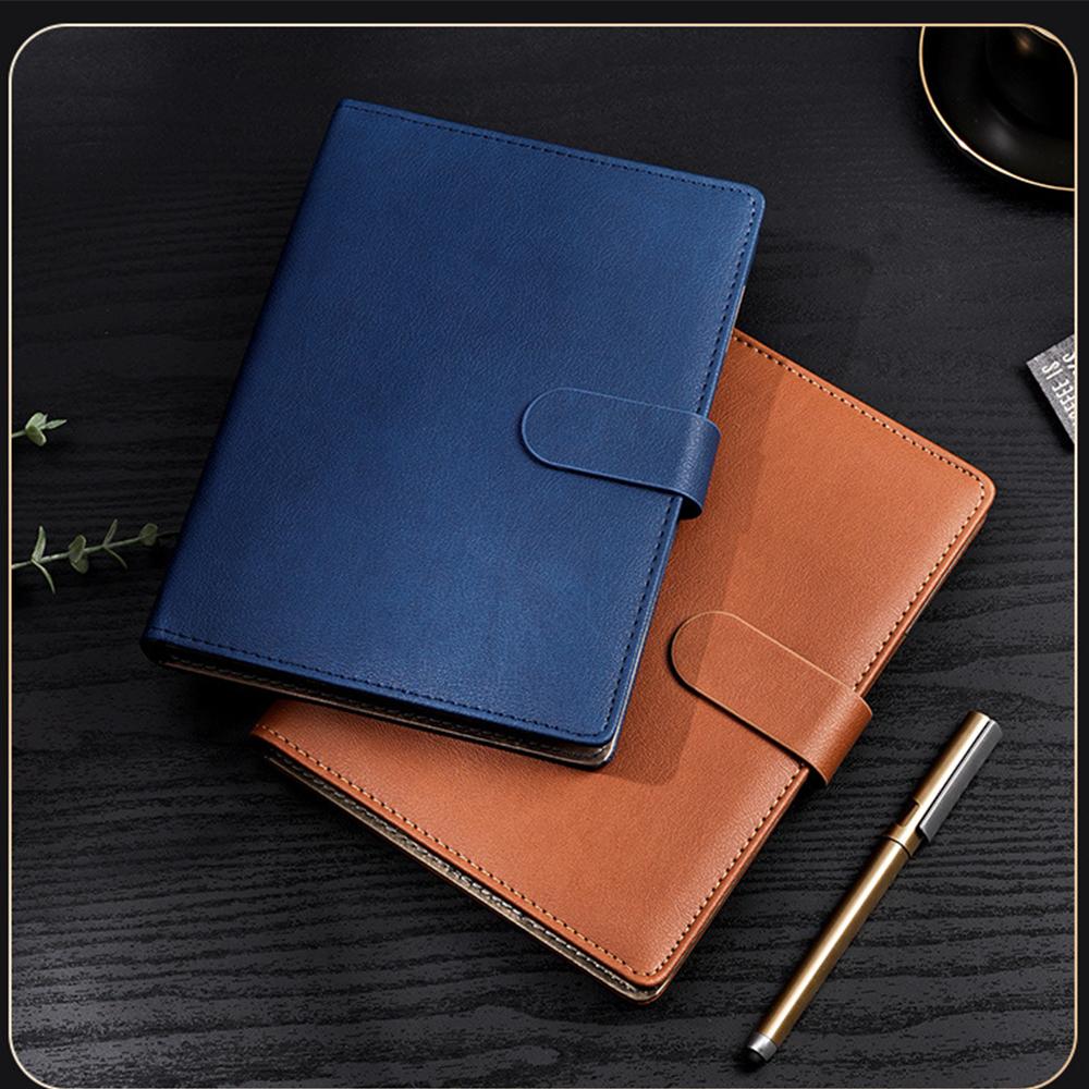 (Free Logo Engraving) A5/B5 High-grade Leather Loose-leaf Notebooks, Business Meeting Minutes, Notepads, Student Subject Notebooks, Diaries