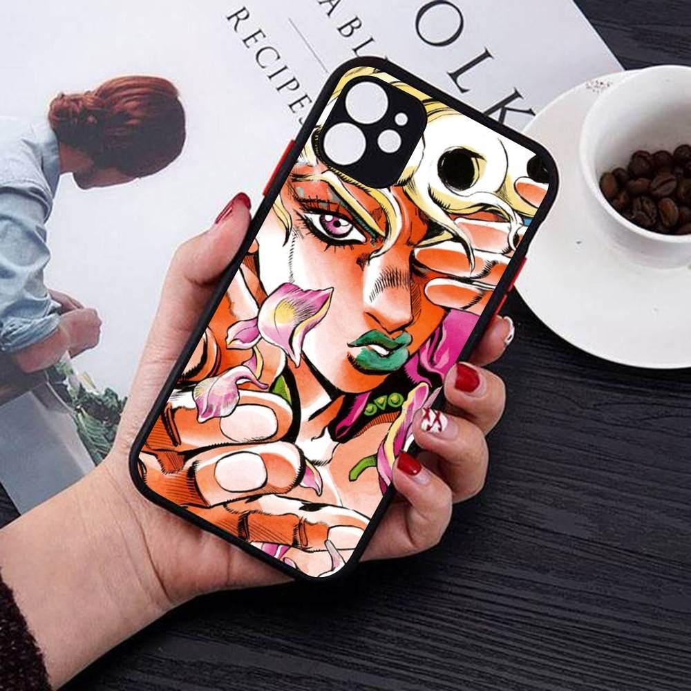 JoJo Bizarre Adventure Phone Case For IPhone 14 11 12 13 Mini Pro Max 8 7 Plus X XR XS MAX Translucent Matte Cover